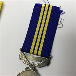 Territorial Efficiency Medal awarded to 2036048 Spr F.A. Furnell R.E.; Territorial Force Efficiency Medal; and Army Emergency Reserve Decoration; all with ribbons (3)