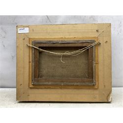 William Greaves (British 1852-1938): Filling the Haycart, oil on canvas signed 24cm x 35cm