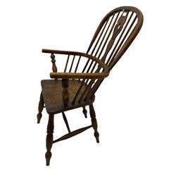19th century elm Windsor armchair