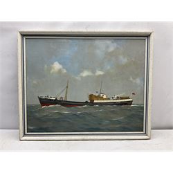 Walter Goodin (British 1907-1992): 'Kingston Pearl' Ship's Portrait, oil on board signed 52cm x 66cm  