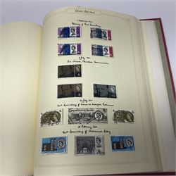 Mostly Great British Queen Victoria and later stamps, including penny black with red MX cancel, 1840 two pence blue with red MX cancel, imperf penny red with black MX cancel, perf penny reds, various Queen Victoria surface printed issues, King Edward VII two shillings sixpence and five shillings, King George V seahorses with values to ten shillings, King George VI with ten shilling dark blue used, Queen Elizabeth II pre and post decimal etc, housed in 'The Simplex Blank Album'