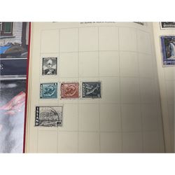 Great British and World stamps, including Queen Elizabeth II issues, first day covers, miniature sheets, Egypt, Finland, France, Greece, Honduras, Hungary, India, Italy, Poland etc, housed in various albums, folders and loose, in one box