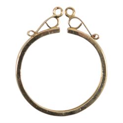 9ct gold full sovereign mount, hallmarked