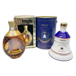 John Haig & Co Dimple Scotch whisky, 26 2/3 fl oz, 70% proof, one bottle and Bells Princess Beatrice whisky in original box, 75cl, 43% vol, one bottle (2)
