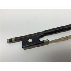German nickel mounted pernambuco violin bow L74cm