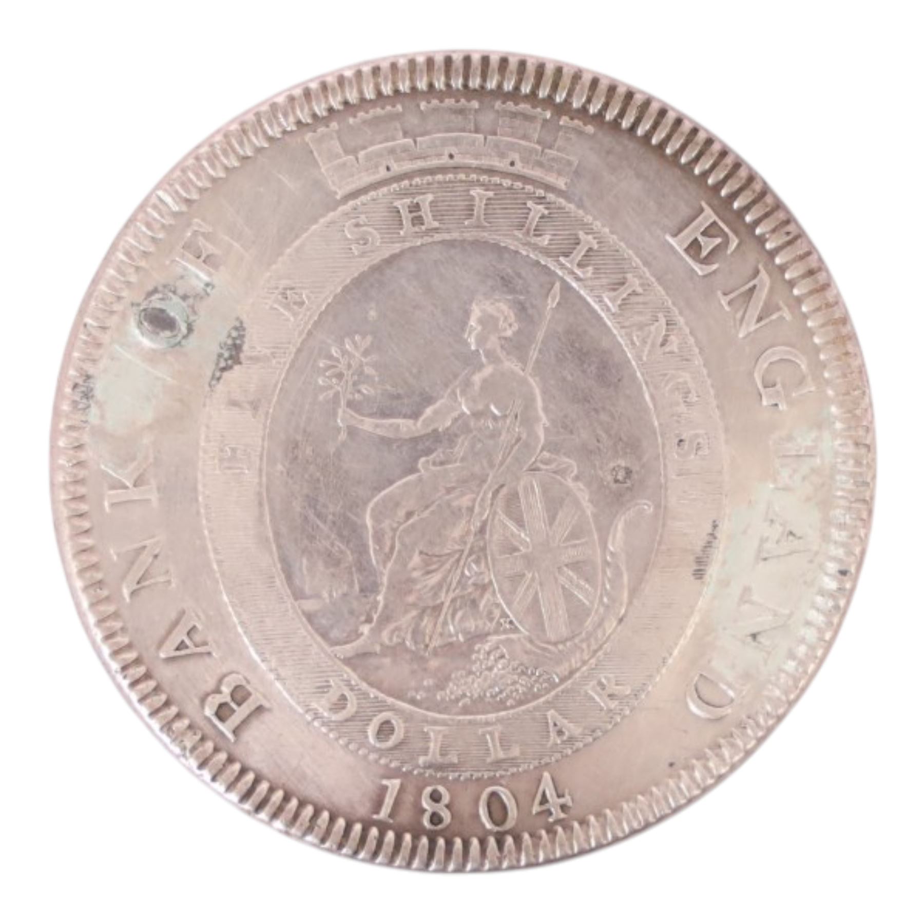 George III 1804 Bank of England silver five shillings dollar coin