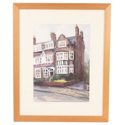 Andrew Warnes (East Riding 20th Century): 'Skidby Windmill' 'Burton Agnes Church' 'River Derwent' and another, set of four watercolours signed, mostly titled verso max 35cm x 25cm (4)