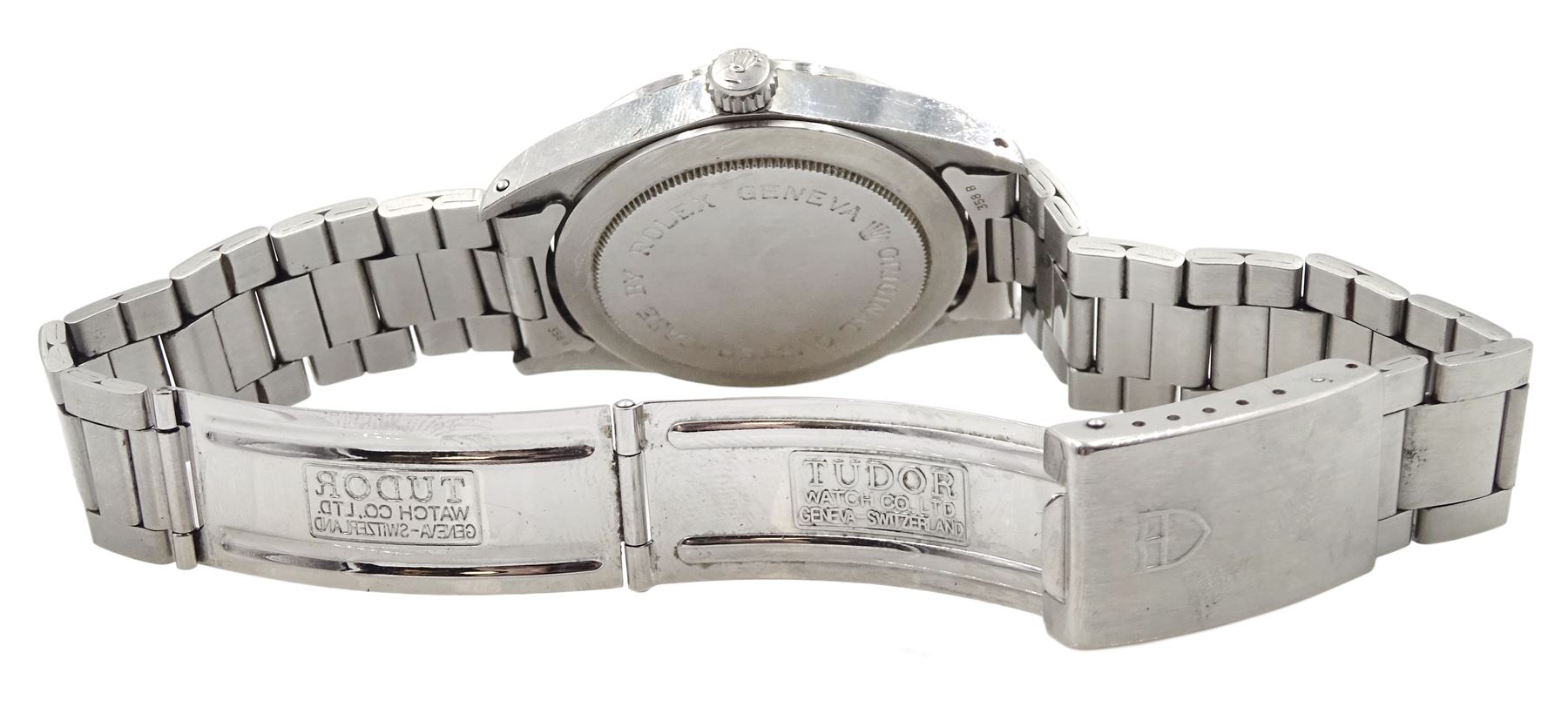 Tudor Prince Oysterdate rotor self-winding gentleman's stainless steel bracelet wristwatch, with blue dial, Ref No. 9080/0, serial No. 817403, circa 1974