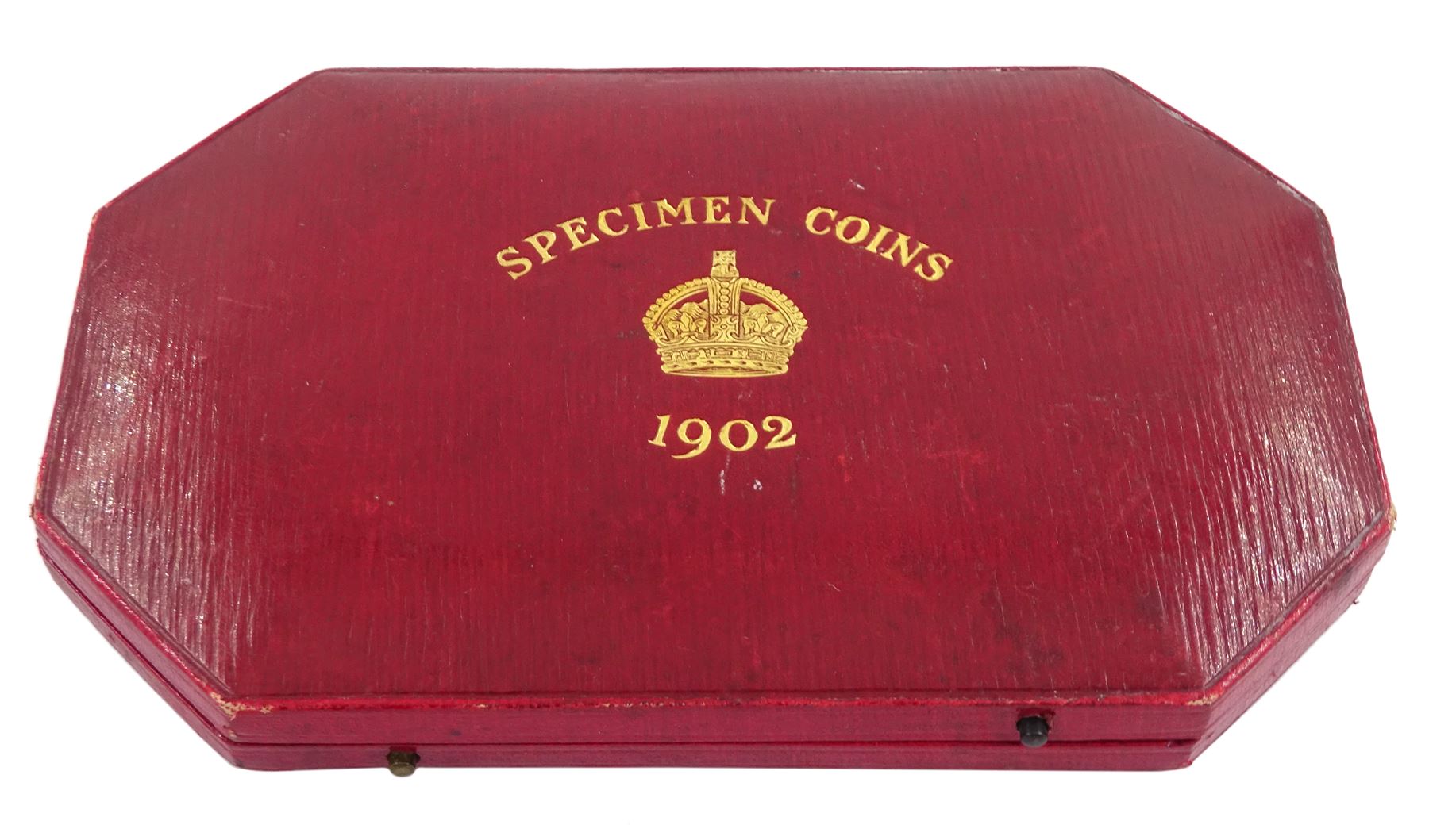 King Edward VII 1902 matt proof short coin set, comprising gold half sovereign and sovereign, silver maundy money set, sixpence, shilling, florin, halfcrown and crown, housed in the official dated case of issue