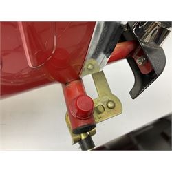 Red child's tin-plate pedal car with chrome detail, by Posh Paddles, Scarborough, H56cm, L80cm