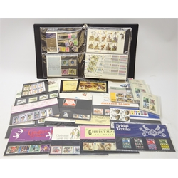  Collection of Great British FDCs and presentation packs, many of the FDCs have corresponding mint blocks of stamps, in one box  