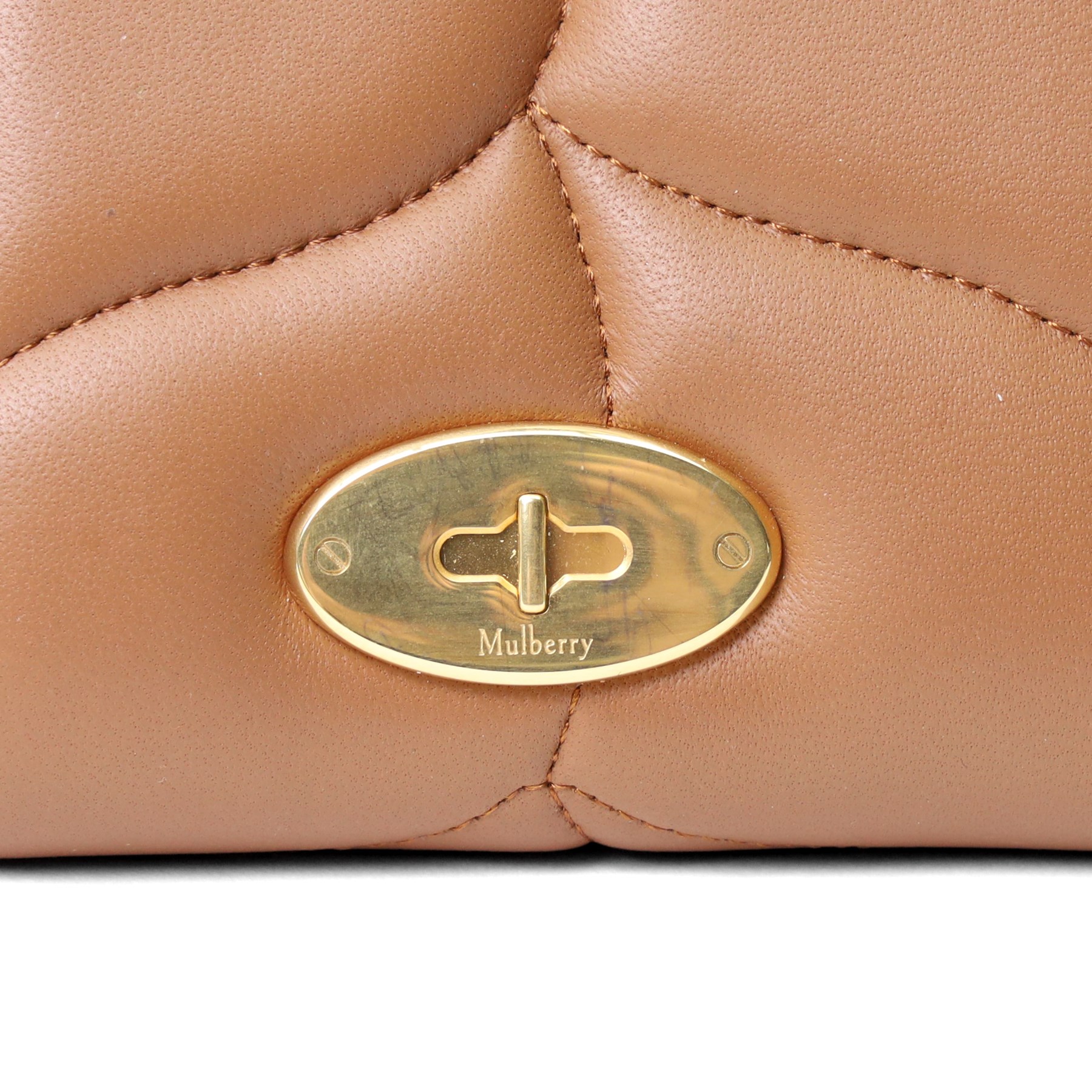 Mulberry - ‘Softie 8 Card Zip Around’ wallet in Tobacco Brown quilted Nappa leather, with gold-tone Postman’s Lock detail and zip-around fastening, the fitted interior with eight card slots, note compartments and central zipped coin pocket, with original product tag and box