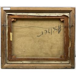 Georges Ascher (Polish 1884-1943): 'Two Washer Women', oil on canvas signed, titled and signed verso 40cm x 50cm
Notes: Ascher was a cousin of the painter Roman Kramsztyk. He studied architecture at the Warsaw University of Technology and then continued his studies in Germany. During the war, which set Poland against the Red Army (1919-1921), he joined the Polish army alongside Marshal Piłsudski, and was wounded during the battle of Lwow. After the Polish authorities decorated him, Ascher moved to Lwow and then to Warsaw. He married and became an architect. Moving to Paris in 1925 he devoted himself to art. In 1937, he left his apartment in Paris with his wife and daughter for La Ciotat, where he painted many landscapes. In 1943, Georges and his wife were arrested and sent to the Gurs internment camp. They were deported on convoy number 60 and were died in Auschwitz. Much of Ascher’s work was destroyed in his studio while he was arrested. 
Jewish Artists of the School of Paris 1905-1939 - From 1905 to 1939, Paris attracted artists from all over the globe as the capital of the art world. This period of artistic proliferation became known as the School of Paris, and includes a great diversity of artistic expression. Within the teeming art world centred on Montparnasse, one group set itself apart: Jewish artists from Russia, Poland, and Central Europe. Although their styles were diverse, they shared the common fate of fleeing anti-Semitic persecutions in their home countries. Some became famous in the 1920s, such as Soutine, Lipchitz, and Chagall, while others did not have the time or the luck to gain renown. Nearly half of these artists died in Nazi concentration camps.