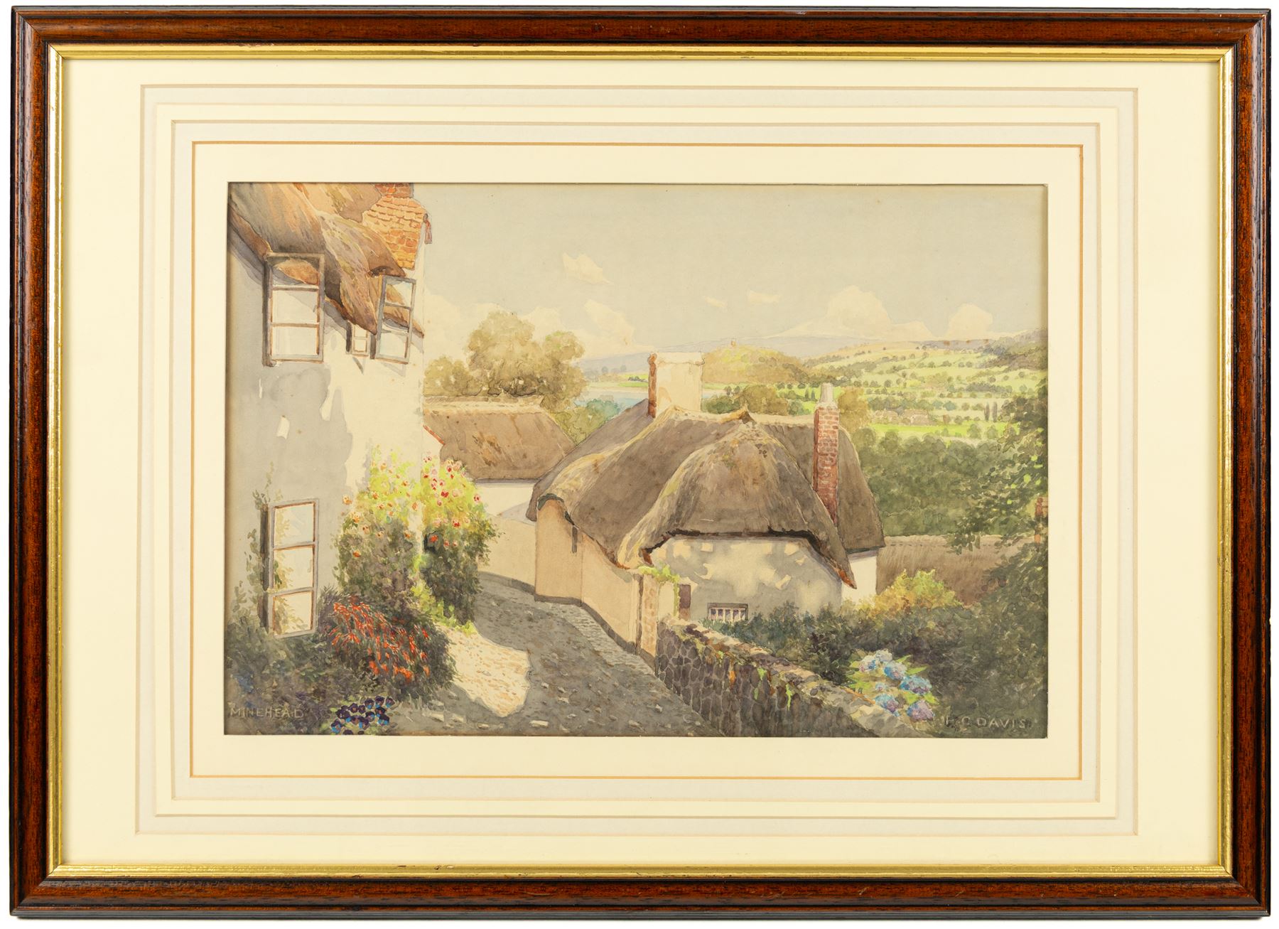 Percy Charles Clement Davis (British 1867-1949): 'Minehead' - Somerset, watercolour signed and titled 23.5cm x 35.5cm
