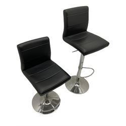 Two gas lift stools
