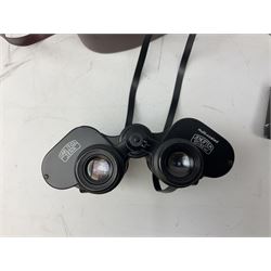 Three pairs of Carl Zeiss Jena binoculars, Jenoptem 10x50W, Jenoptem 8x30W and Deltrintem 8x30W, all cased (3)