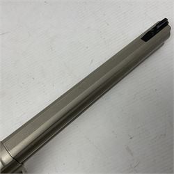 Smith and Wesson Model 686-8 .177 air pistol with satin finish, serial no.S0042397 with circular 10-shot magazine L37.5cm  NB: AGE RESTRICTIONS APPLY TO THE PURCHASE OF AIR WEAPONS.