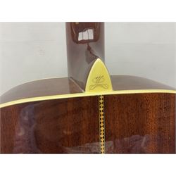 Washburn 12 - string acoustic guitar, model D10S12; serial no.G02052845; L107cm; in CNB soft carrying case