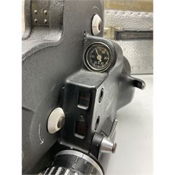 Arriflex 16SB camera body, serial no. 1784, with ' Carl Zeiss Distagon 1:2 f=8mm' lens, serial number 3860224, 'Carl Zeiss Jean Tessar 2/16' lens, serial no 3624355, camera pistol grip and other accessories, in fitted hard case