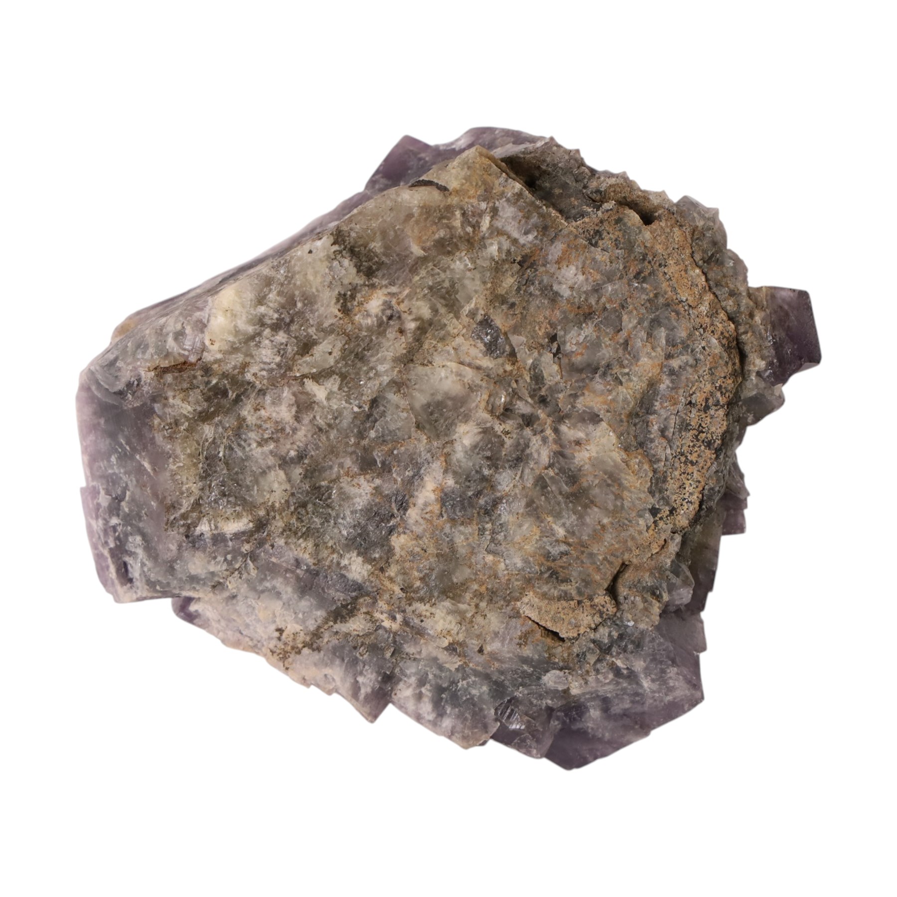 Purple Rain fluorite Lady Annabella Mine, Purple Rain Pocket (Fairy Hole Vein), transparent, purple sharply formed cubic crystals. 1.76kg 