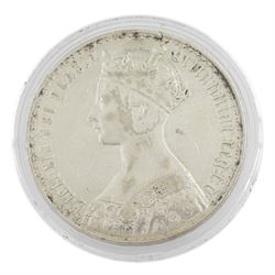 Queen Victoria 1847 Gothic crown coin, '