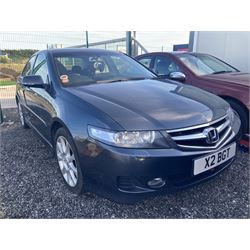 2006 Honda Accord EX I-VTEC, 4 door Saloon, 2.0 litre petrol, 2 keys, V5 present. Service History, Climate Control, Sat Nav, Leather interior, New battery fitted. 74,813 miles. Now on registration NX06 0TD. Selling on behalf of the executors of a local estate.

Alternative buyers premium rate applies.
 - THIS LOT IS TO BE COLLECTED BY APPOINTMENT FROM DUGGLEBY STORAGE, GREAT HILL, EASTFIELD, SCARBOROUGH, YO11 3TX