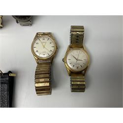 Collection of thirty wristwatches including Lucerne, Josmar, Astral, Mido, Thussy, Waldman, Camy, Doxa Lator, Avia, Lip, Enicar and Favre-Leuba