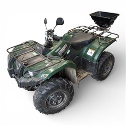 Yamaha Ultramatic Grizzly 450 Quadbike with rear mounted spreader (2012, 342 hours, 587 miles)