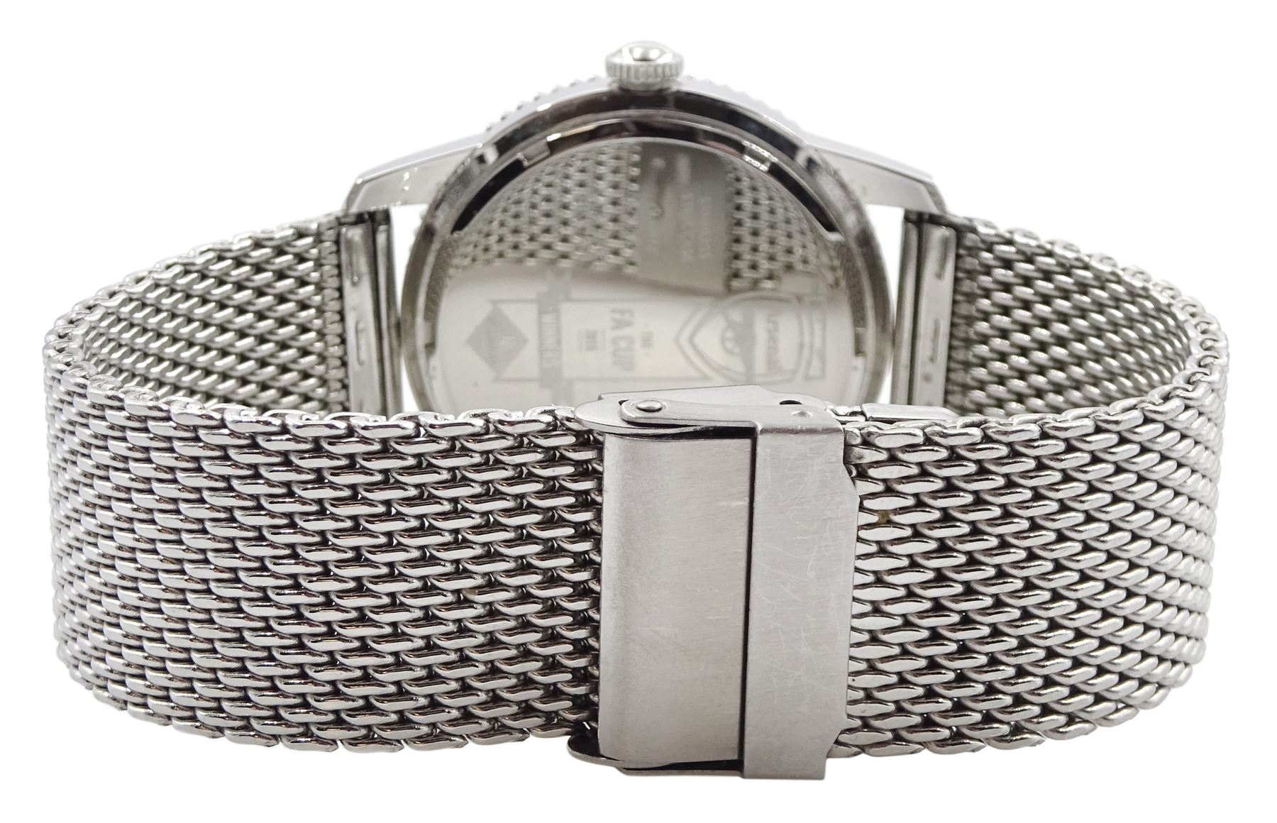 Arsenal FA Cup Winners 2015 limited edition, quartz, stainless steel bracelet wristwatch, boxed with papers