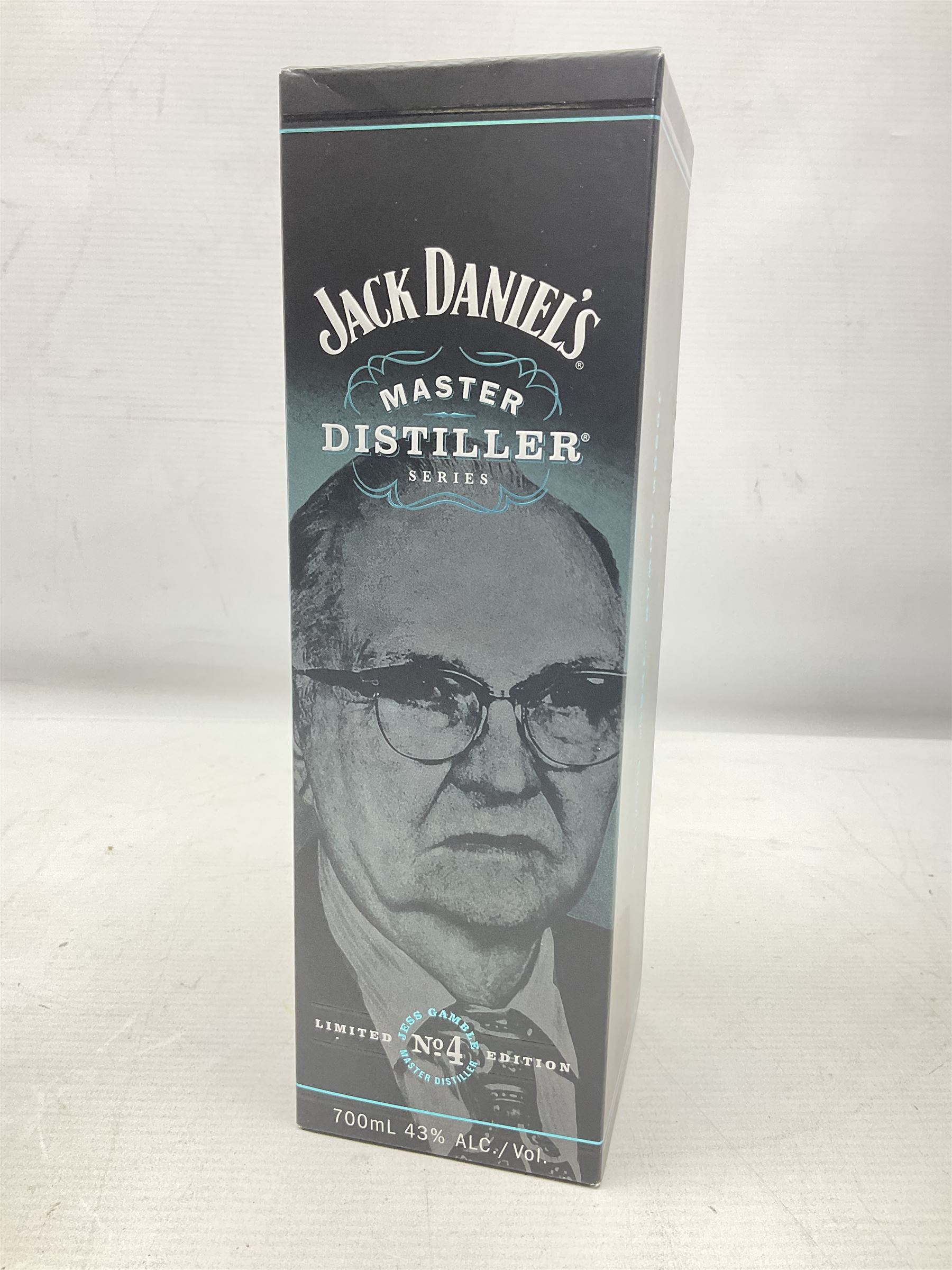 Jack Daniels, single barrel Tennessee whisky, 700ml, 45% vol, Jack Daniels, Tennessee whiskey master distiller series No.4, 700ml, 43% vol, and Courvoisier VSOP cognac, 70cl, 40% vol (3)