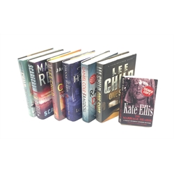  Signed first editions comprising Lee Child: One Shot, Persuader & Past Tense Daniel Cole: Ragdoll Joanne Harris: The Lollipop Shoes Matthew Reilly: Scarecrow (hardbacks) and Kate Ellis: The Marriage Hearse (paperback) (7)   