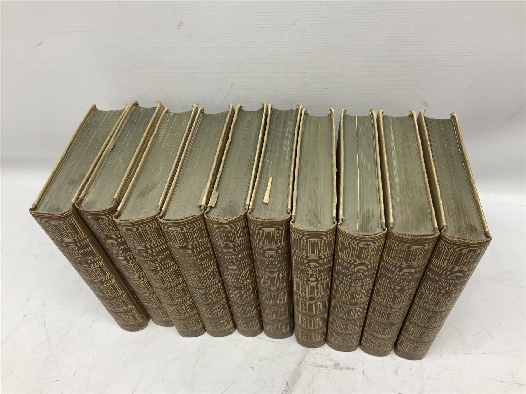 Full set of The New Harmsworth Self-Educator in ten volumes 