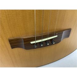 Ozark 'The Ozark Professional' tenor guitar, model no 3372, headstock stamped Ozark and with paper label to interior, in manufacturers hard case, guitar L82cm
