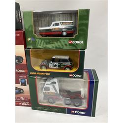 Corgi Eddie Stobart- eighteen die-cast promotional models including commercial and rally vehicles, sets etc; all boxed (18)