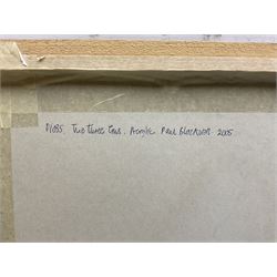 Paul Blackwell (Yorkshire Contemporary): 'The Three Trees', acrylic signed and dated '05, titled verso 29cm x 40cm  
Notes: Paul lives in Whitby and is a member of the Fylingdales Group of artists