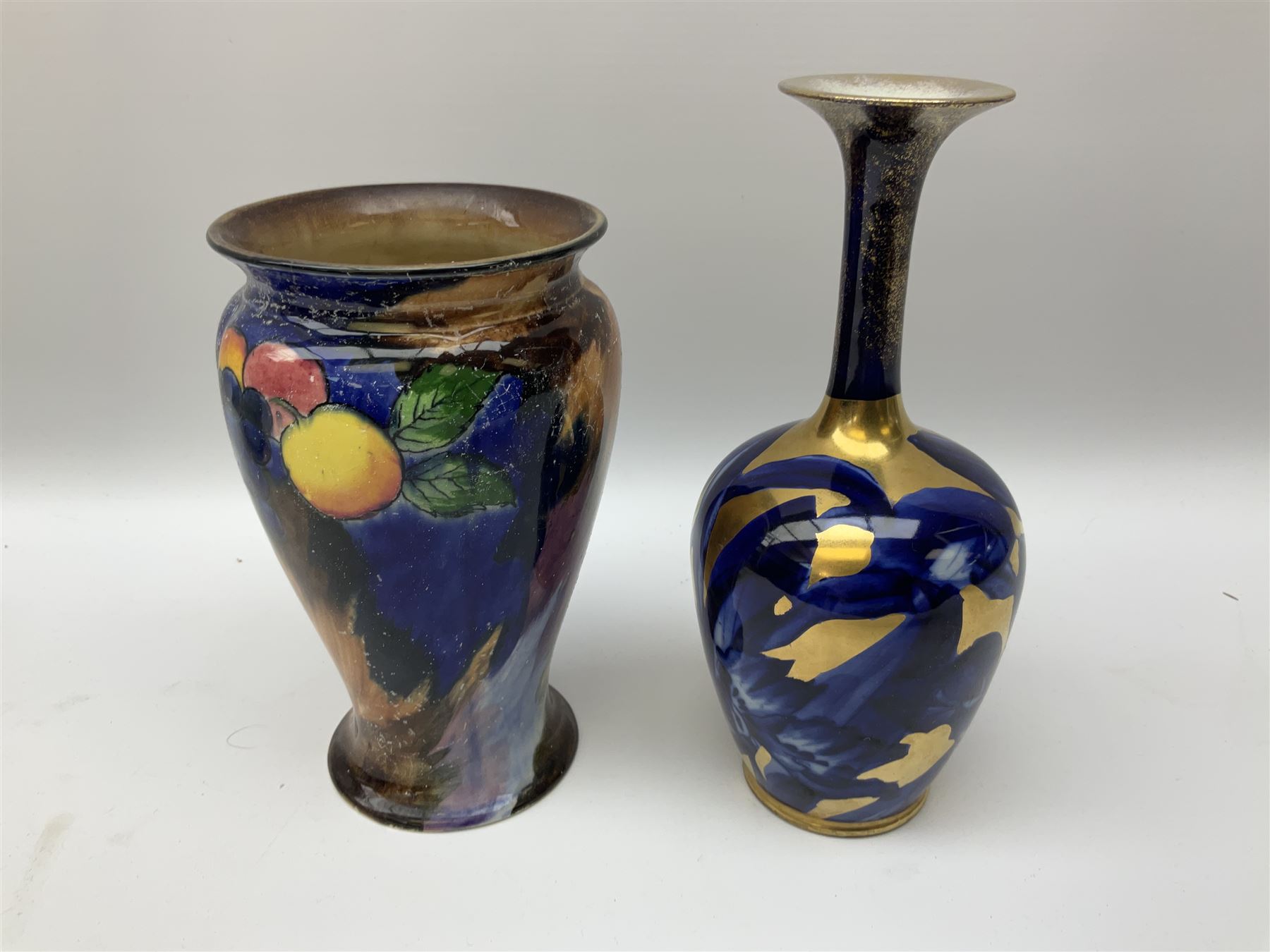 Clarice Cliff for Newport Pottery Delicia pattern bowl, D20cm, Victorian Wedgwood oval tea pot retailed by Goode & Co and in the Bamboo pattern and three other items
