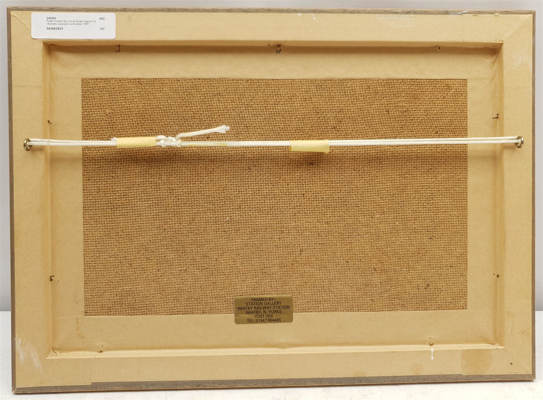 Michelle Saunders (British 1963-): Robin Hood's Bay, oil on board signed and dated '97, 19cm x 29cm