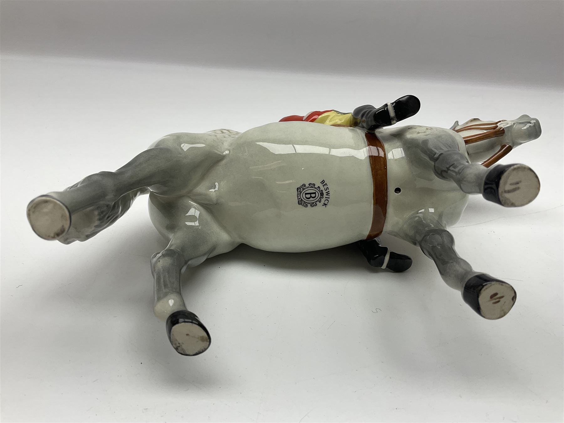 Beswick Huntsman on grey horse, no.1501, with printed mark beneath, H21cm
