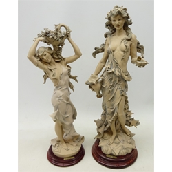  Two Giuseppe Armani female figures, dated 1992 and 93, H47cm  