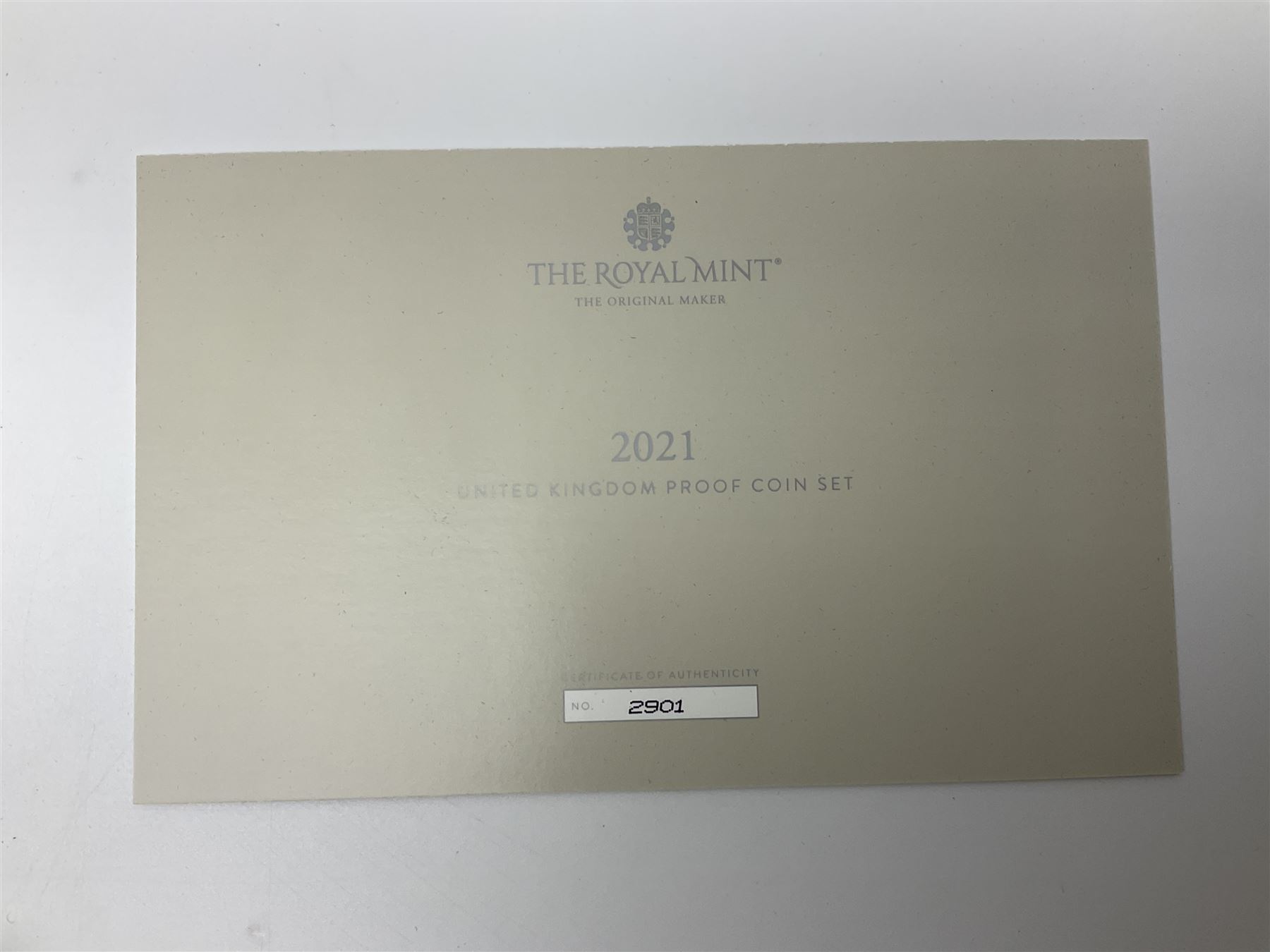The Royal Mint United Kingdom 2021 proof coin set, cased with certificate