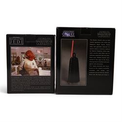 Two Gentle Giant limited edition Star Wars Collectible Mini Busts, Admiral Ackbar and The Force Unleashed Shadow Guard, both boxed with certificates
