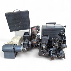 Ten vintage projectors, including Bell & Howell 1623x, Kershaw Daylight Strip projector, A...