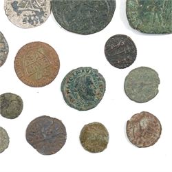 Collection of predominantly Roman bronze coinage with some Saxon and later examples (19)