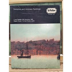 John Atkinson Grimshaw (British 1836-1893): Whitby from Scotch Head, oil on board signed and dated 1886+, 24cm x 37.5cm 
Provenance: private collection, purchased David Duggleby Ltd 8th December 2014 Lot 75; David Duggleby Whitby 14th September 2004 Lot 249; Phillips Leeds 16th November 1999 Lot 321. Sold together with a copy of the Phillips catalogue, which reads: 
