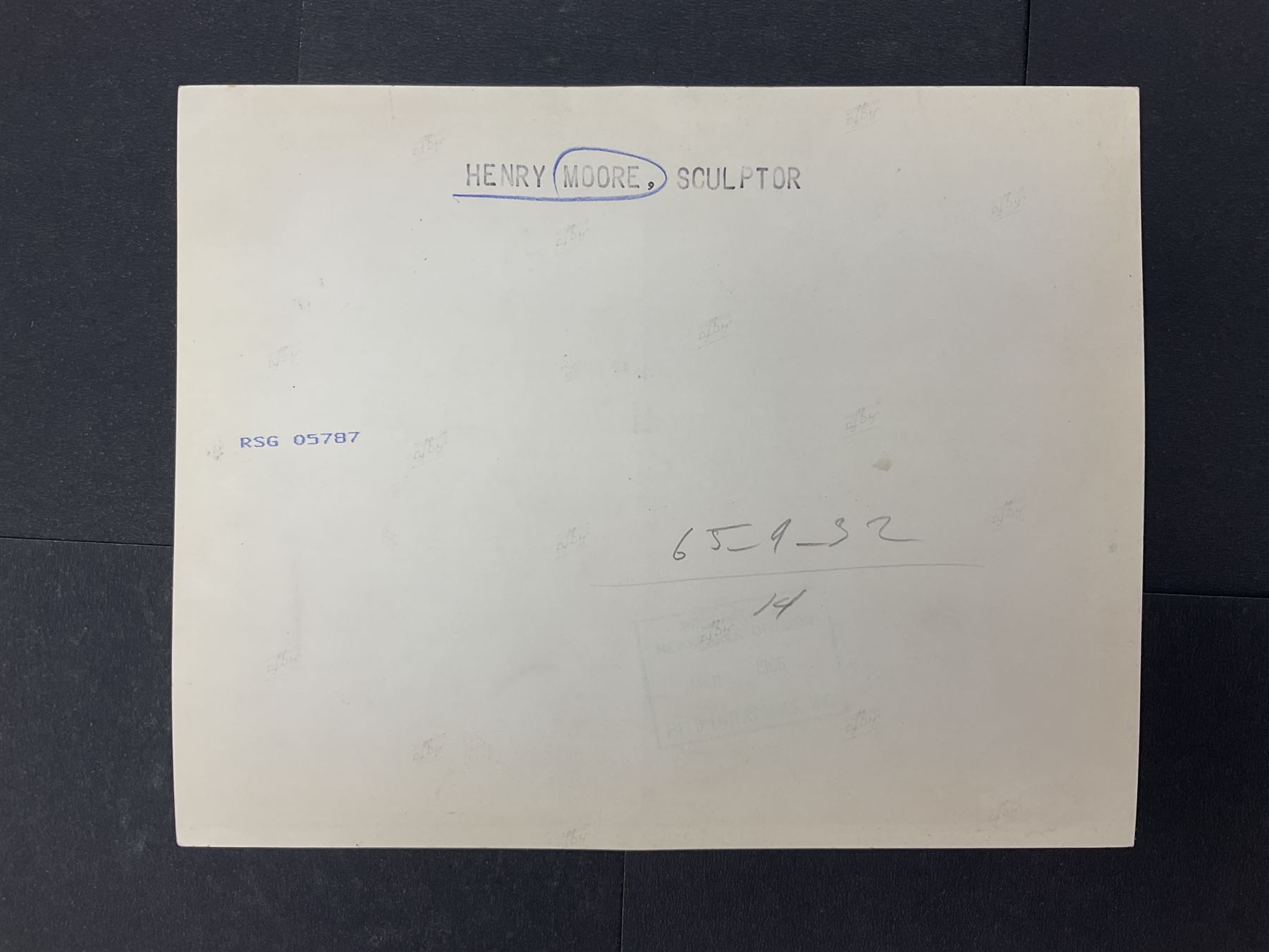 Five 1970s press photographs of Henry Moore and Barbara Hepworth