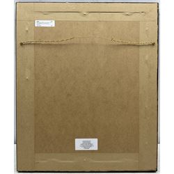 Allen Jones RA (British 1937-): 'Rosso' Head and Shoulder Portrait, limited edition chromolithograph signed in pencil with BolaffiArte blind stamp 27cm x 20cm