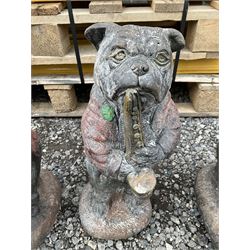 Four animal, garden ornaments - band players - THIS LOT IS TO BE COLLECTED BY APPOINTMENT FROM DUGGLEBY STORAGE, GREAT HILL, EASTFIELD, SCARBOROUGH, YO11 3TX