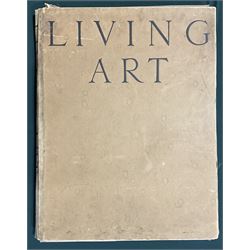 Scofield Thayer (American 1889-1982): 'Living Art' (Twenty Facsimile Reproductions after Paintings, Drawings and Engravings and ten photographs after sculptures by Contemporary Artists).' limited edition portfolio of 400 printed at Ganymed Press, Berlin, 1923
Notes: Scofield was an American Poet and Publisher and editor in chief of the Dial magazine. Living Art contains reproductions of what Thayer believed was the best in the art of the period, containing lithographs of works from his own collection by  Pablo Picasso, Henri Matisse, Gaston Lachaise, Marc Chagall and Edvard Munch. All the works within the folio were owned by Thayer and bequeathed to the MET museum. 