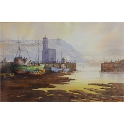  Scarborough Harbour, 20th century watercolour signed and dated '96 by Michael Major 18cm x 28cm  