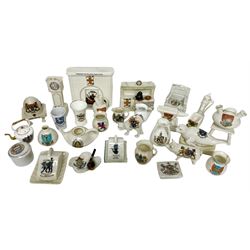 Collection of crested ware ceramics and 